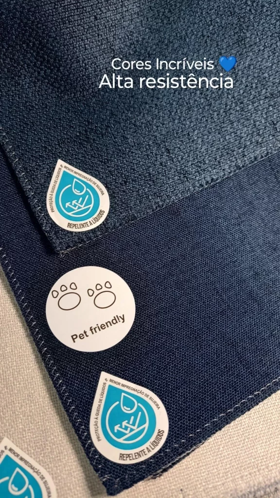 Cores e texturas de tecidos de alta durabilidade para casa com pets